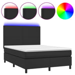 Boxspring Met Matras En Led Kunstleer