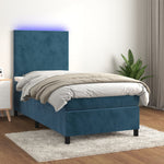 Boxspring Met Matras En Led Fluweel