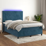 Boxspring Met Matras En Led Fluweel