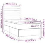 Boxspring Met Matras En Led Fluweel