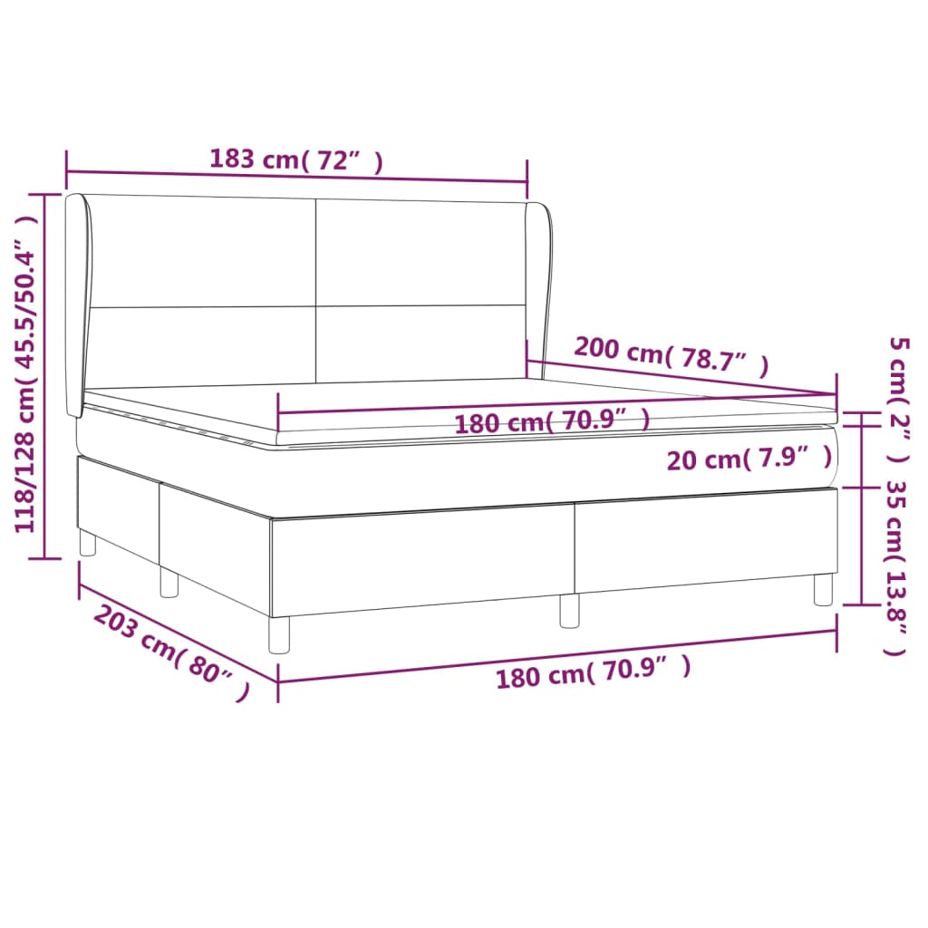 Boxspring Met Matras Stof