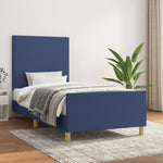 Bedframe Zonder Matras Stof Kleurig