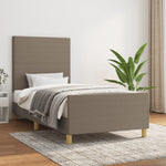 Bedframe Zonder Matras Stof Kleurig