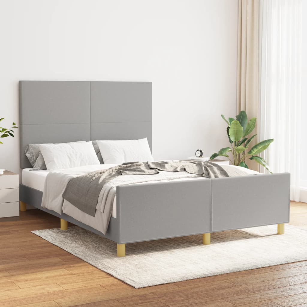 Bedframe Zonder Matras Stof Kleurig