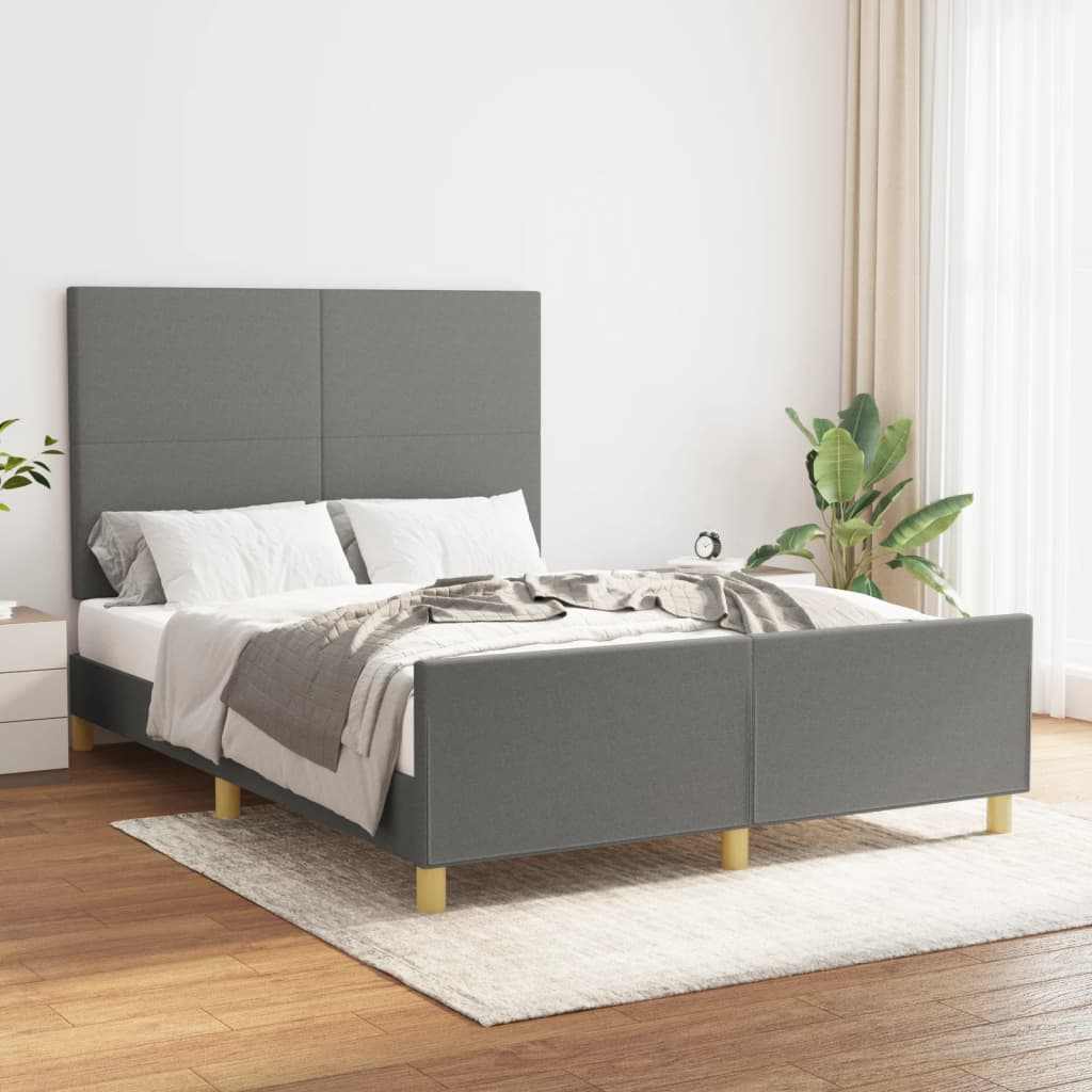 Bedframe Zonder Matras Stof Kleurig