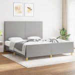 Bedframe Zonder Matras Stof Kleurig
