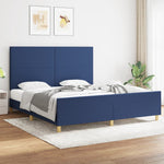 Bedframe Zonder Matras Stof Kleurig