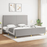 Bedframe Zonder Matras Stof Kleurig