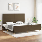 Bedframe Zonder Matras Stof Kleurig