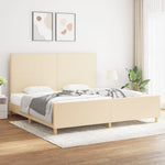 Bedframe Zonder Matras Stof Kleurig