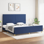 Bedframe Zonder Matras Stof Kleurig
