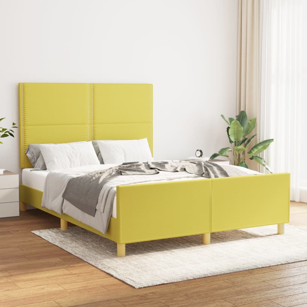 Bedframe Zonder Matras Stof Kleurig