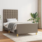Bedframe Zonder Matras Stof Kleurig