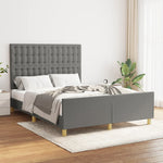 Bedframe Zonder Matras Stof Kleurig