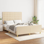 Bedframe Zonder Matras Stof Kleurig