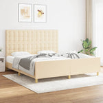 Bedframe Zonder Matras Stof Kleurig