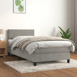 Boxspring Met Matras Fluweel