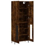 Hoge Kast 69,5X34X180 Cm Bewerkt Hout Kleurig