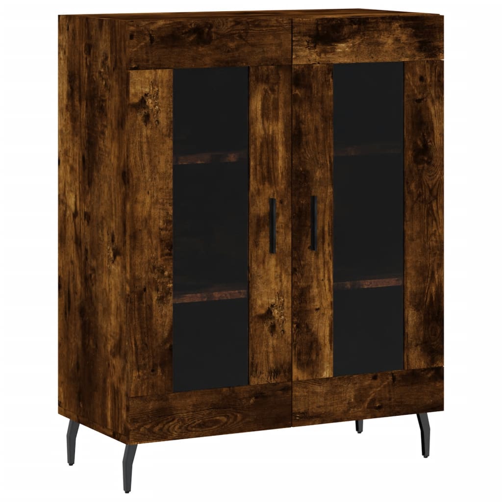 Hoge Kast 69,5X34X180 Cm Bewerkt Hout Kleurig