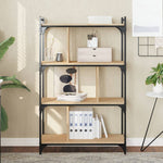 Boekenkast 6-Laags Bewerkt Hout Kleur