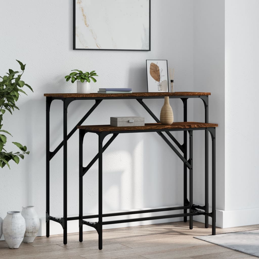 Wandtafels Bewerkt Hout Kleurig