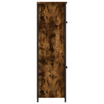 Hoge Kast 62X32X106,5 Cm Bewerkt Hout Kleurig