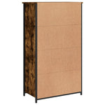 Hoge Kast 62X32X106,5 Cm Bewerkt Hout Kleurig