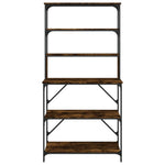 Bakkersrek 6-Laags 90X40X180 Cm Bewerkt Hout Kleur