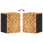 Wastafelkast Massief Mangohout Bruin En Zwart