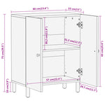 Bijzetkast 60X33X75 Cm