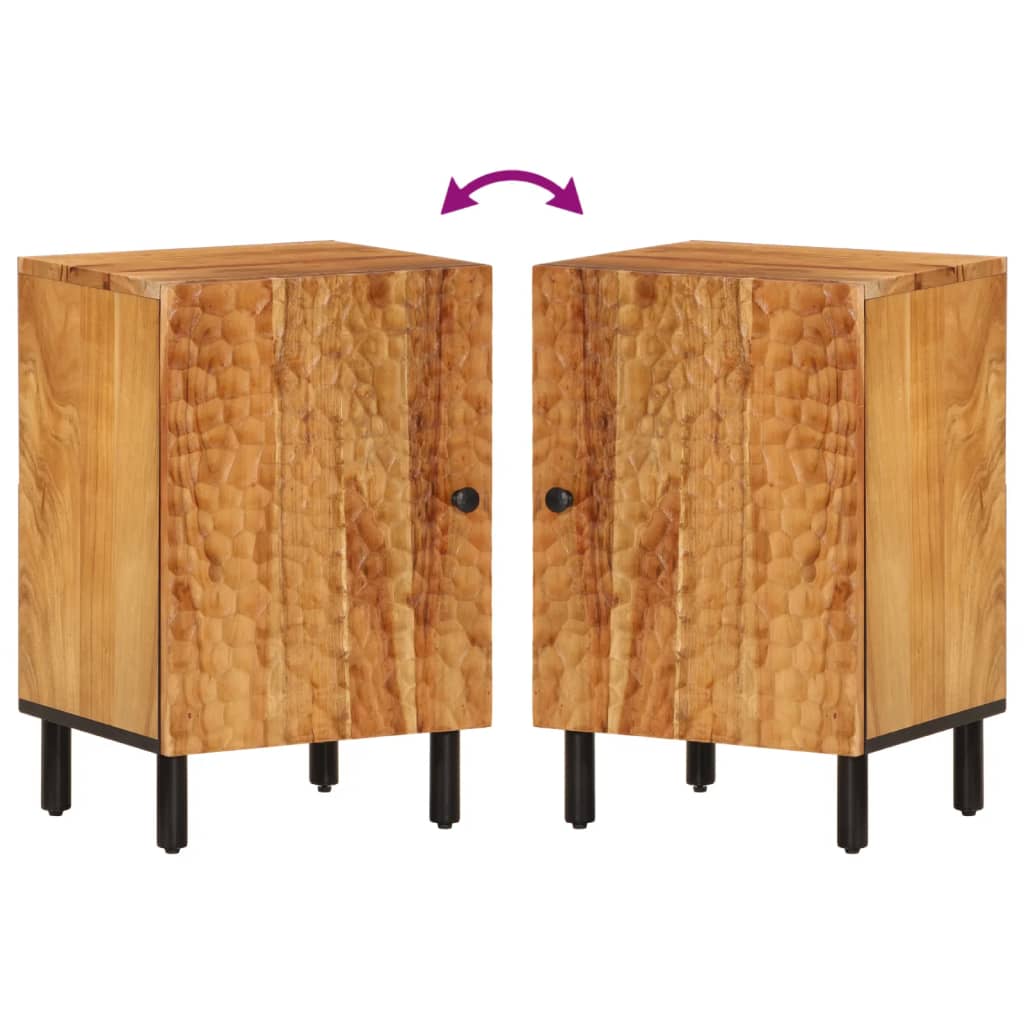 Badkamerkast 38X33X58 Cm Massief Acaciahout