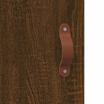 Hoge Kast 69,5X31X115 Cm Bewerkt Hout Bruin Eikenkleur