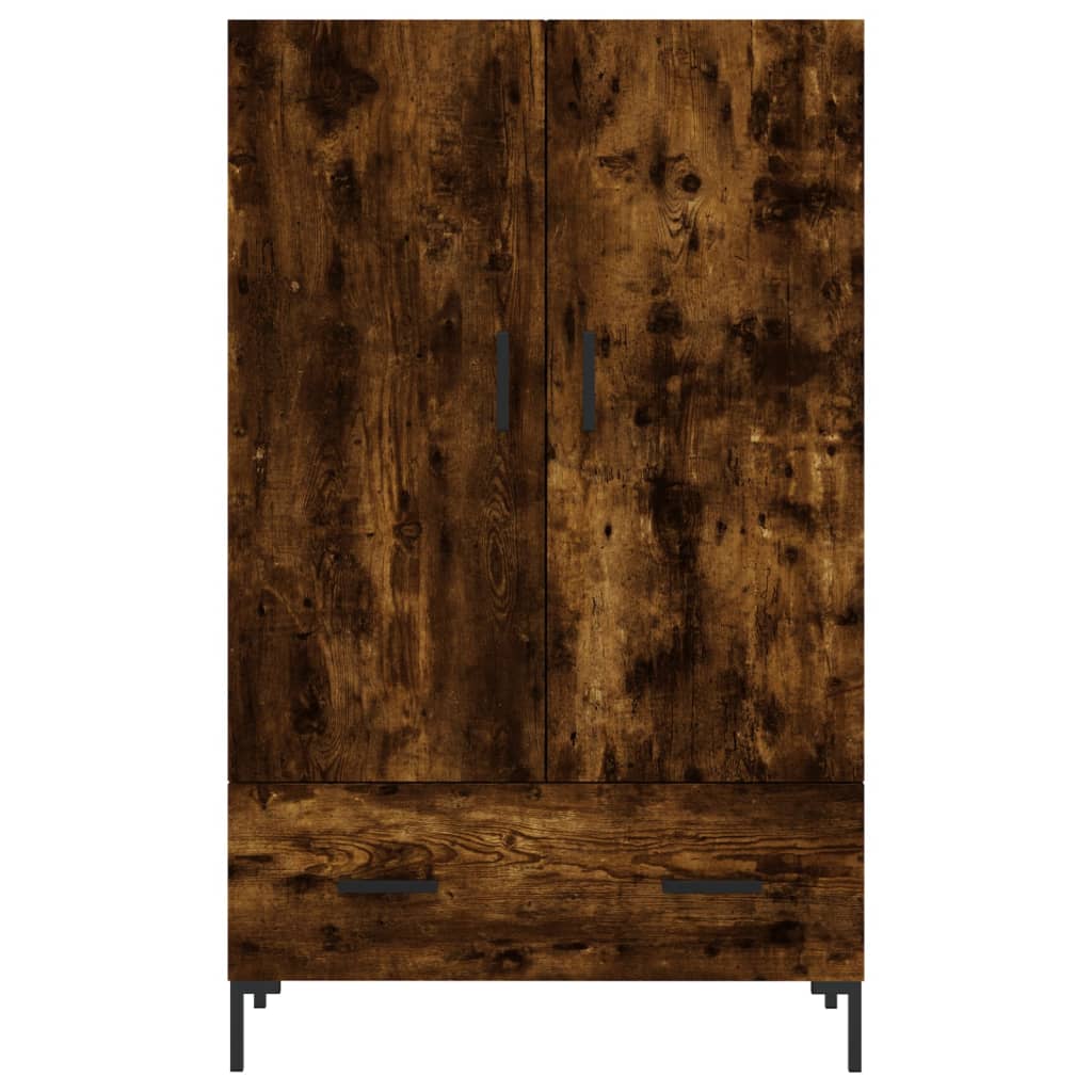 Hoge Kast 69,5X31X115 Cm Bewerkt Hout Kleurig