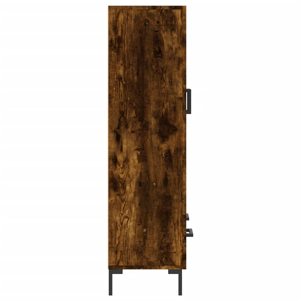 Hoge Kast 69,5X31X115 Cm Bewerkt Hout Kleurig