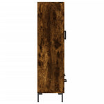 Hoge Kast 69,5X31X115 Cm Bewerkt Hout Kleurig