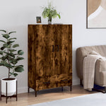 Hoge Kast 69,5X31X115 Cm Bewerkt Hout Kleurig