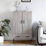 Hoge Kast 69,5X31X115 Cm Bewerkt Hout