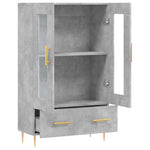 Hoge Kast 69,5X31X115 Cm Bewerkt Hout