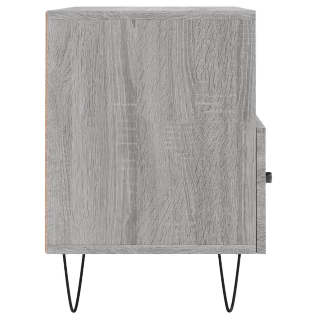 Tv-Meubel 80X36X50 Cm Bewerkt Hout Eikenkleurig