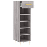 Schoenenkast 30X35X105 Cm Bewerkt Hout Eikenkleur