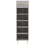 Schoenenkast 30X35X105 Cm Bewerkt Hout Eikenkleur