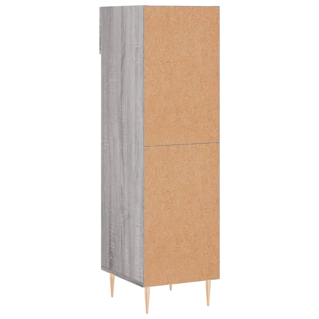 Schoenenkast 30X35X105 Cm Bewerkt Hout Eikenkleur