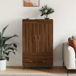 Hoge Kast 69,5X31X115 Cm Bewerkt Hout