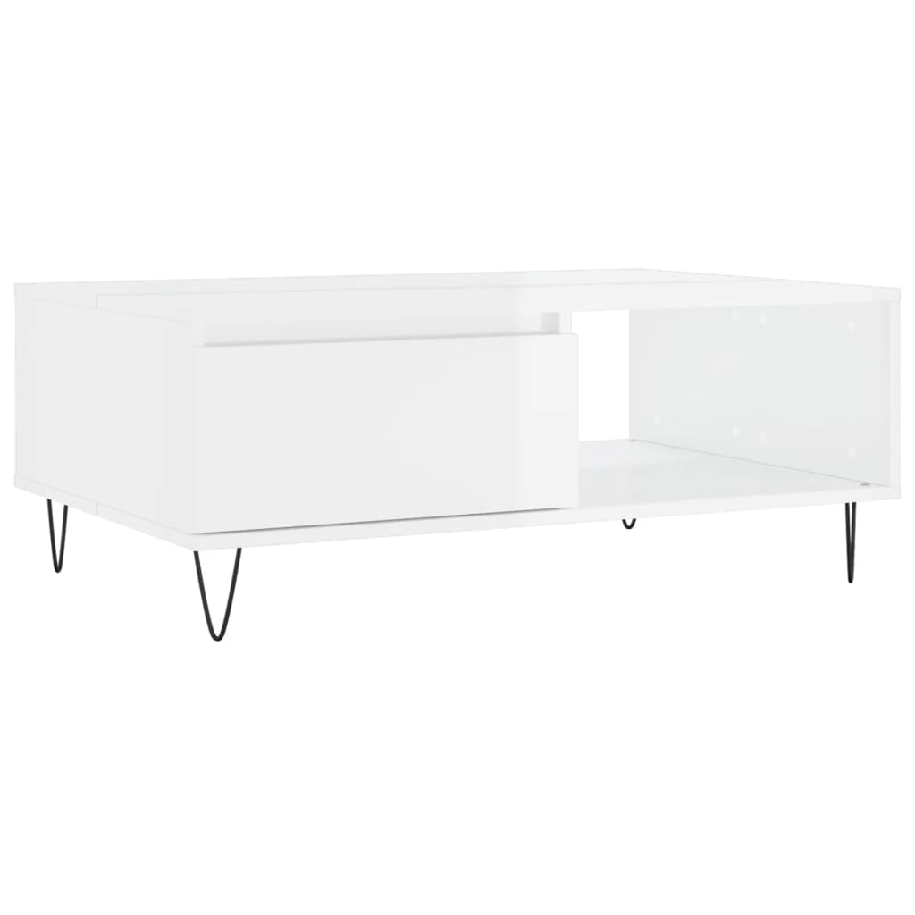 Salontafel 90X60X35 Cm Bewerkt Hout