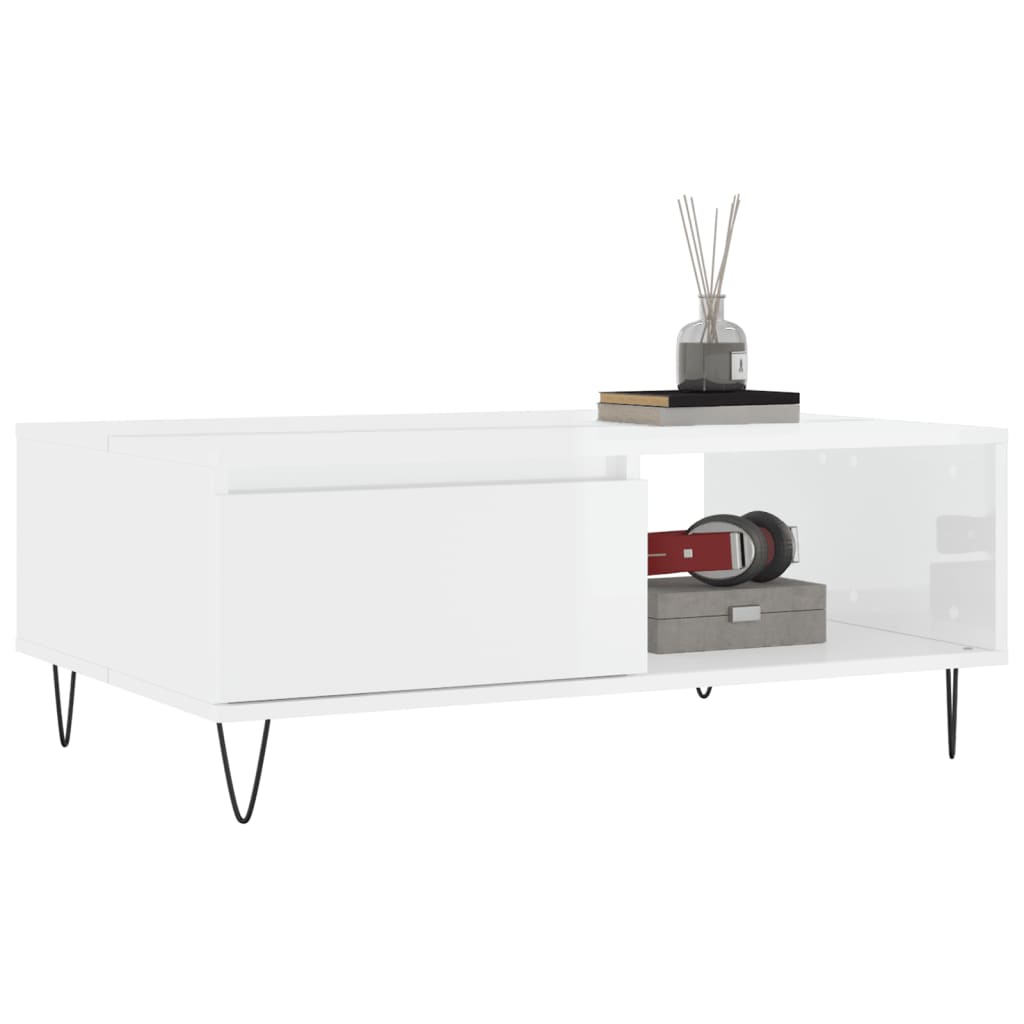 Salontafel 90X60X35 Cm Bewerkt Hout