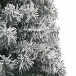 Kunstkerstboom Smal Met Standaard En Sneeuw 270 Pvc