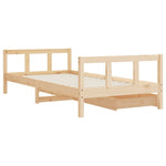 Kinderbedframe Met Lades Massief Grenenhout