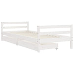 Kinderbedframe Met Lades Massief Grenenhout