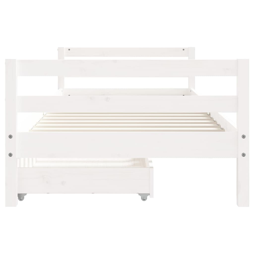 Kinderbedframe Met Lades Massief Grenenhout