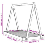 Kinderbedframe Massief Grenenhout